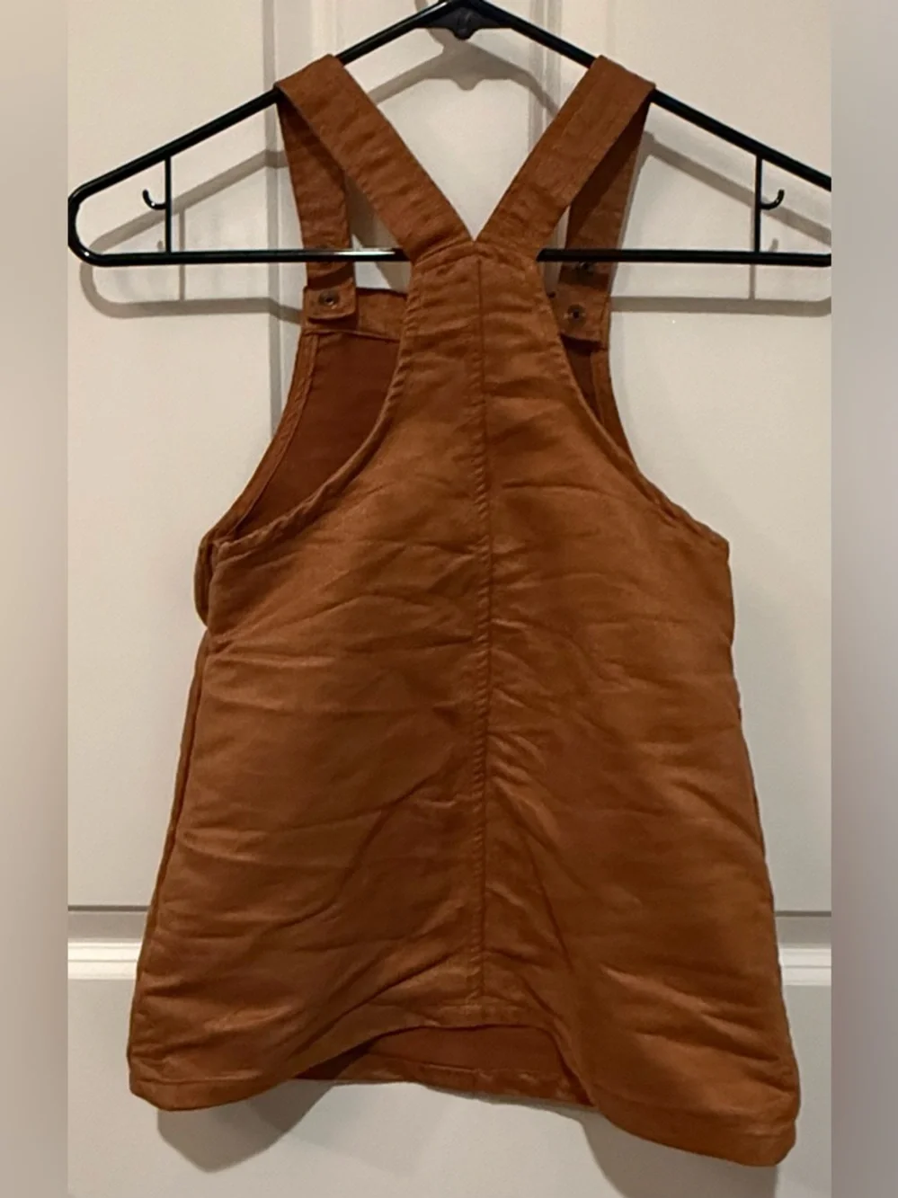 Gymboree Brown Faux Suede Girls Pinafore Dress
